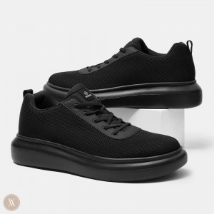 Black VIVAIA Billy Women's Water-Resistant Sneakers | PHE-7335