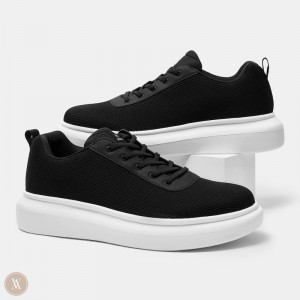 Black White VIVAIA Billy Men's Water-Resistant Sneakers | HVI-8152