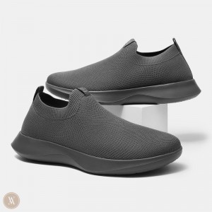 Grey VIVAIA Bernie Women's Waterproof Slip-on Sneakers | AYZ-3200