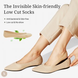 Padded Low Cut Socks - Almond VIVAIA 4-Pair Pack Padded Low Cut Women's Socks | RIS-2506