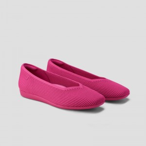 Pitaya VIVAIA Margot Walker Women's Lightweight Square-Toe V-Cut Flats | FTE-0252