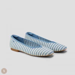 Stripes VIVAIA Margot 2.0 Women's Square-Toe V-Cut Flats | WDV-9795