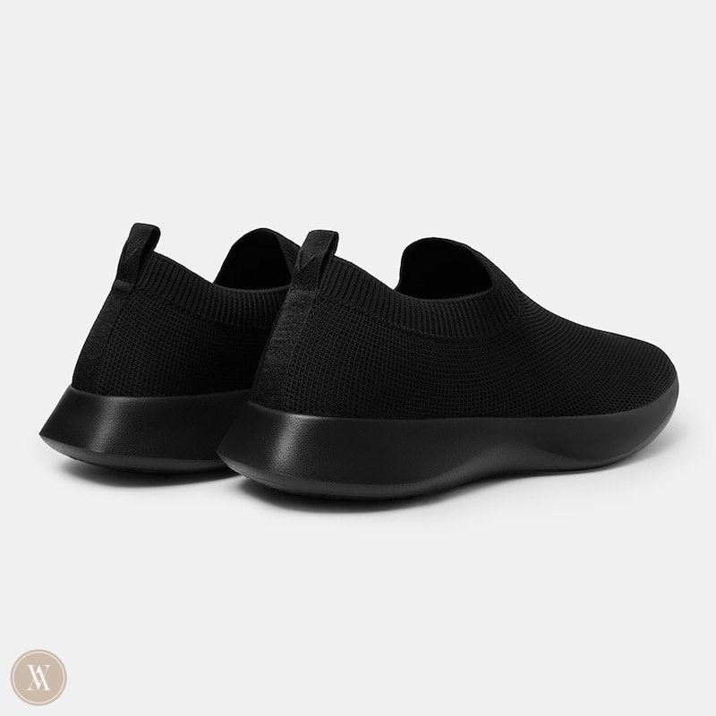 Black VIVAIA Bernie Men's Waterproof Slip-on Sneakers | WCI-6382