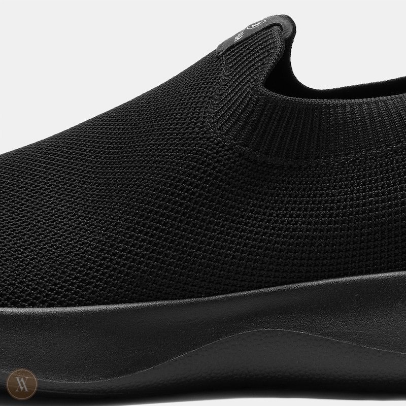 Black VIVAIA Bernie Men's Waterproof Slip-on Sneakers | WCI-6382