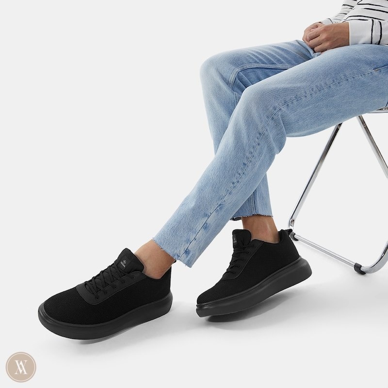 Black VIVAIA Billy Women's Water-Resistant Sneakers | PHE-7335