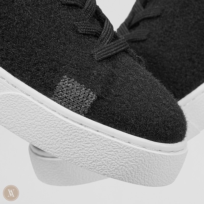 Black VIVAIA Kama Women's Lace-Up Wool Sneakers | GGP-4819