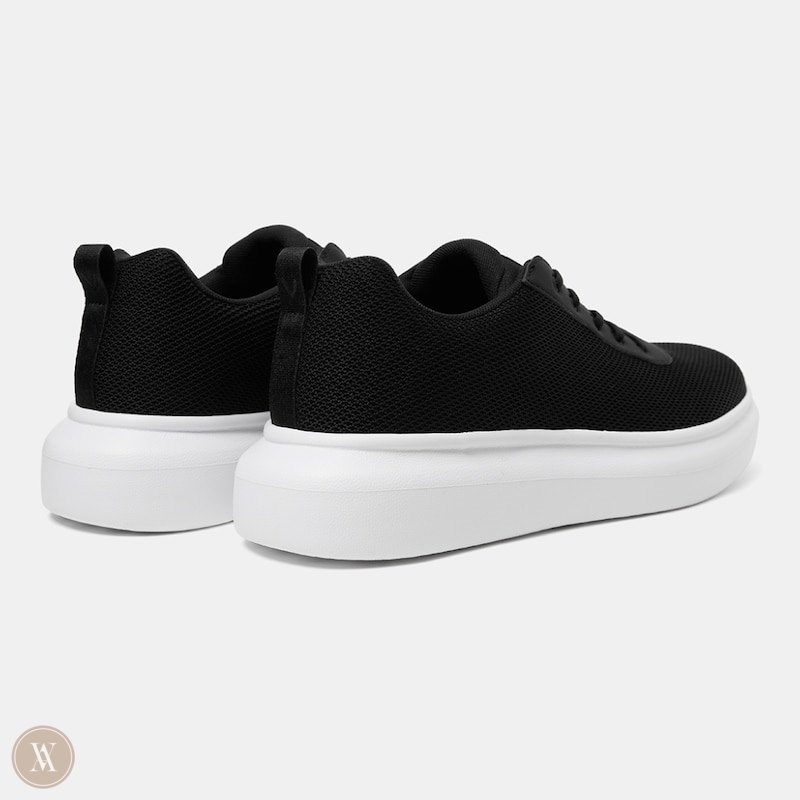 Black White VIVAIA Billy Men's Water-Resistant Sneakers | HVI-8152