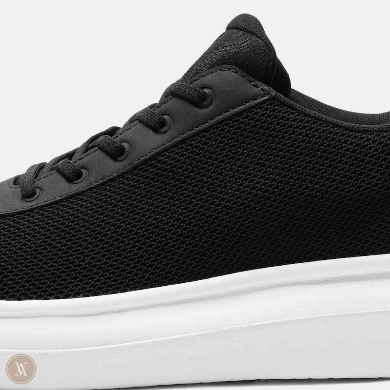 Black White VIVAIA Billy Men's Water-Resistant Sneakers | HVI-8152