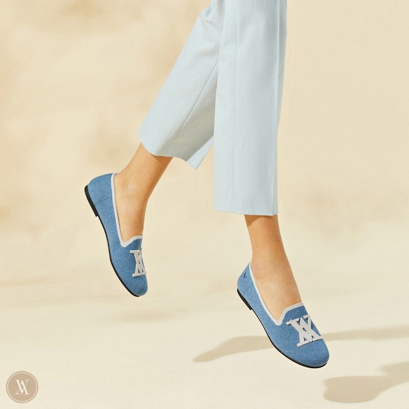 Blue VIVAIA Nadia Women's Round-Toe Loafers | IED-5498