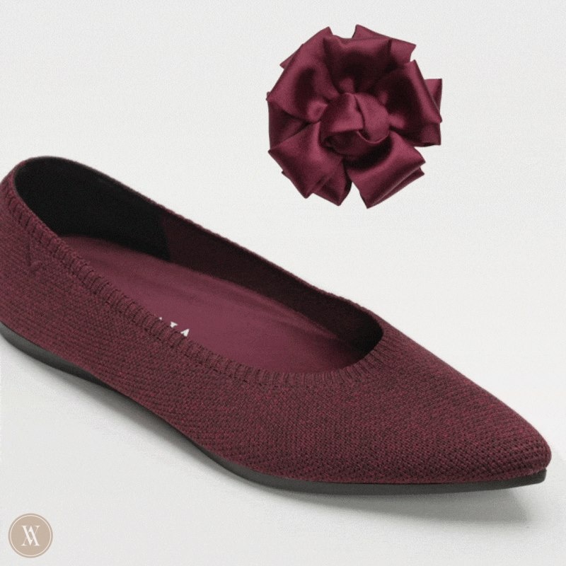 Burgundy VIVAIA Removable Bows-Clara Women's DIY Charms | IAW-4665