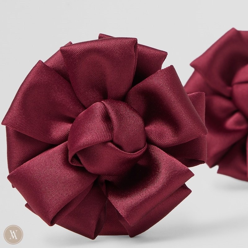 Burgundy VIVAIA Removable Bows-Clara Women's DIY Charms | IAW-4665