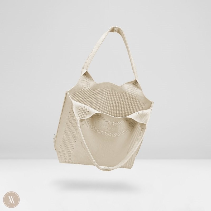 Cream White VIVAIA Zahara Tote-Cream Ivory Women's Bags | TZB-4974