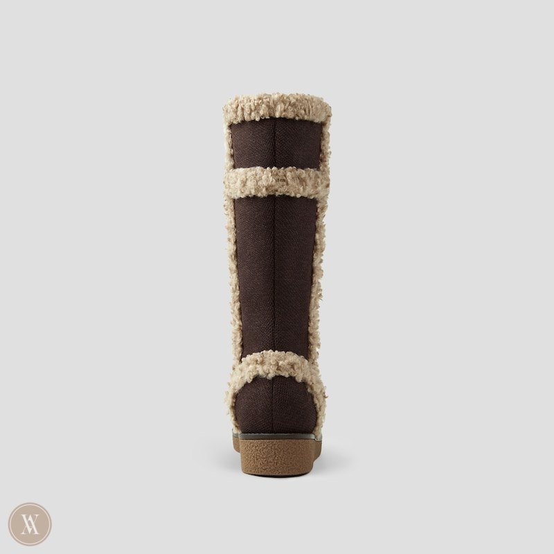 Dark Chocolate VIVAIA Camila Women's Faux Fur Boots | YHS-0301