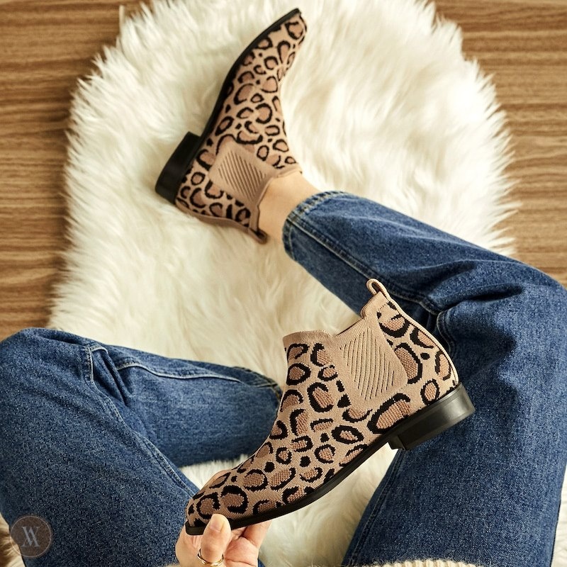 Dark Leopard VIVAIA Ryan Women's Water Repellent Chelsea Boot | ZCQ-2666