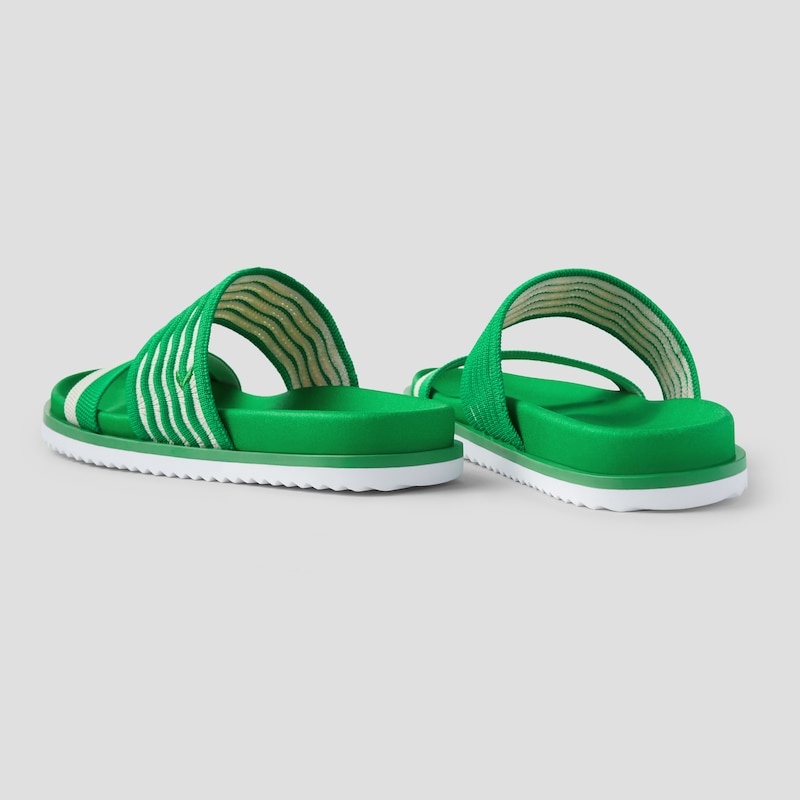 Green VIVAIA Naina Women's Double Straps Slide Sandals | NOY-8057