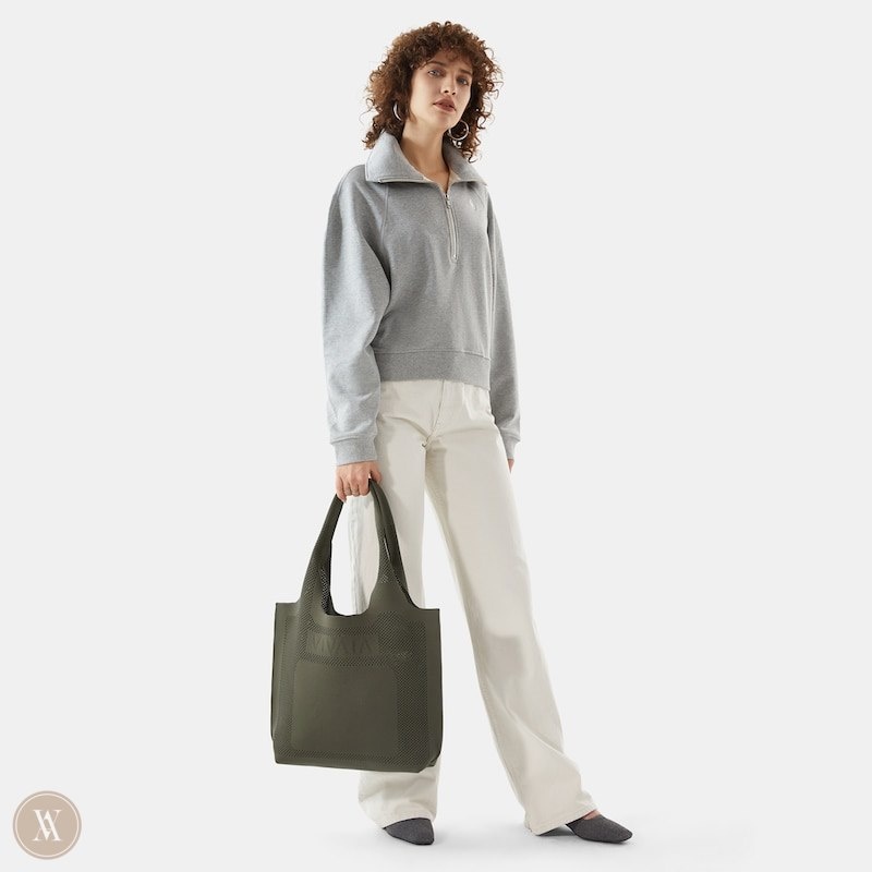 Grey Green VIVAIA Zahara Tote Women's Bags | QZI-4873