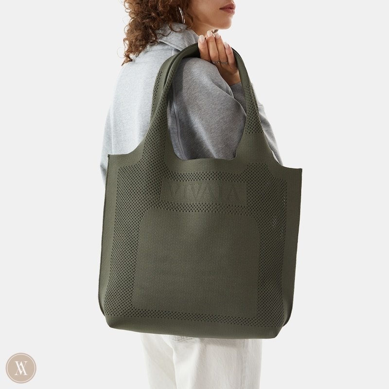 Grey Green VIVAIA Zahara Tote Women's Bags | QZI-4873