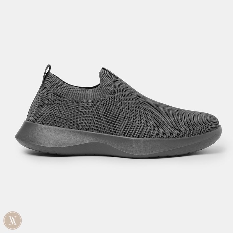 Grey VIVAIA Bernie Men's Waterproof Slip-on Sneakers | WLH-3895