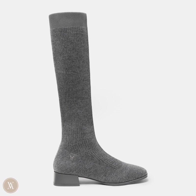 Grey VIVAIA Tara Women's Square-Toe Mid-Calf Boots | CGS-4729