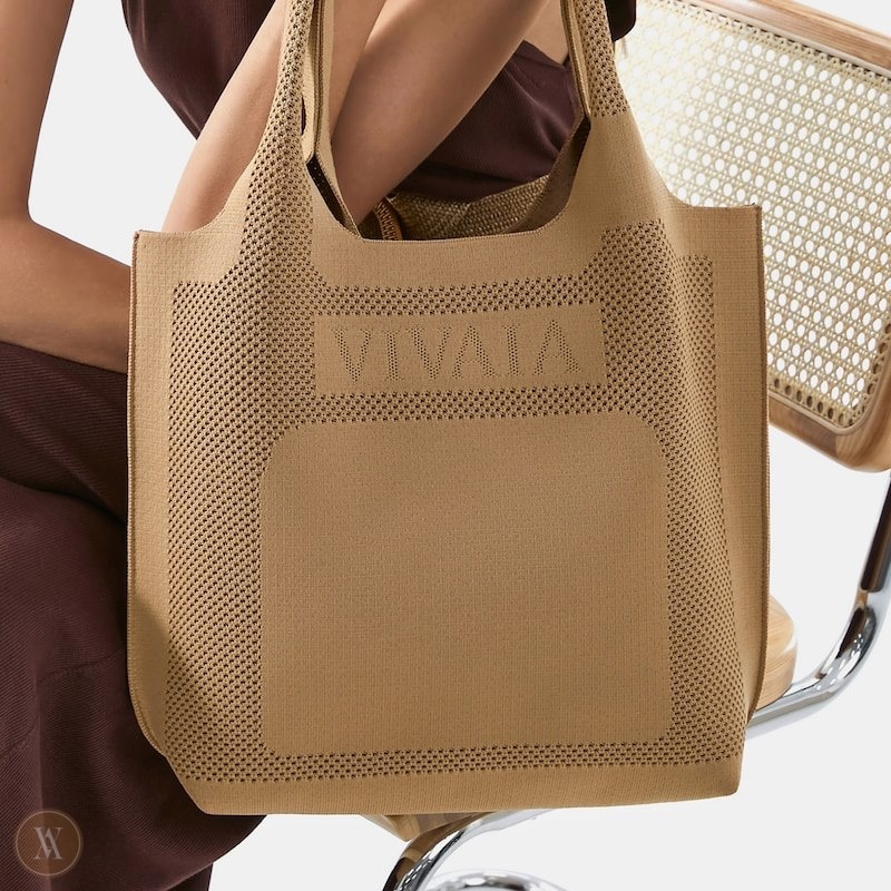 Khaki Brown VIVAIA Zahara Tote Women's Bags | URD-8432