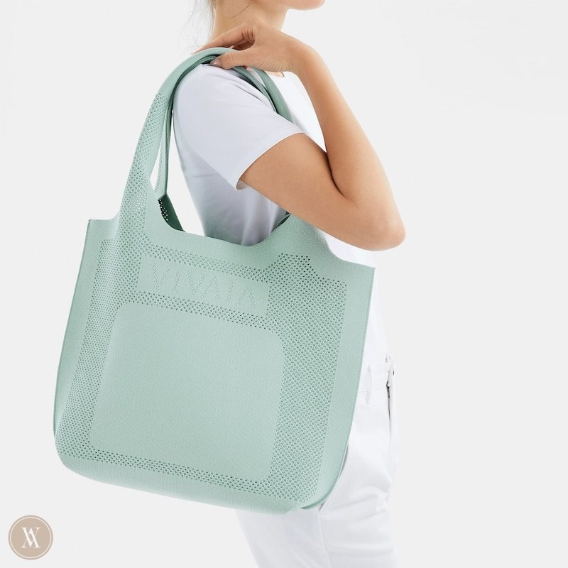 Mint Green VIVAIA Zahara Tote Women's Bags | IPB-6619