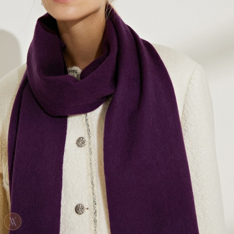 Purple VIVAIA Wool Scarf Women's Scarves | TXV-2380