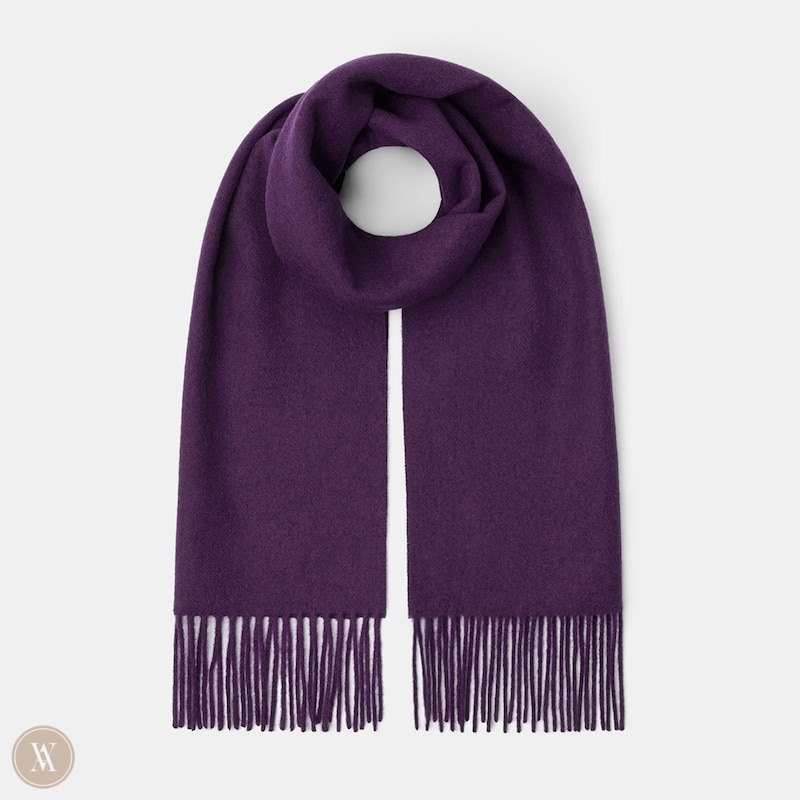 Purple VIVAIA Wool Scarf Women\'s Scarves | TXV-2380