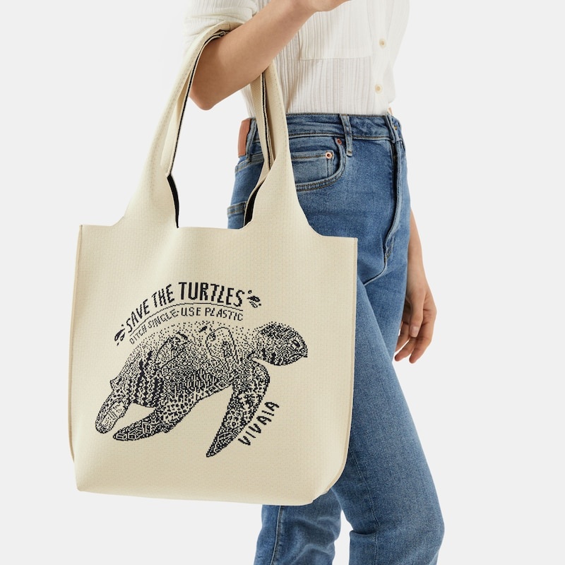 Sea Turtle VIVAIA Yoki Tote-Sea Turtle Women's Accessories | IYJ-7973