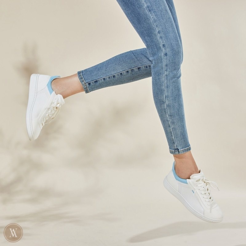 White Blue VIVAIA V Prime Women's Casual and Versatile Sneakers | ZDN-4690