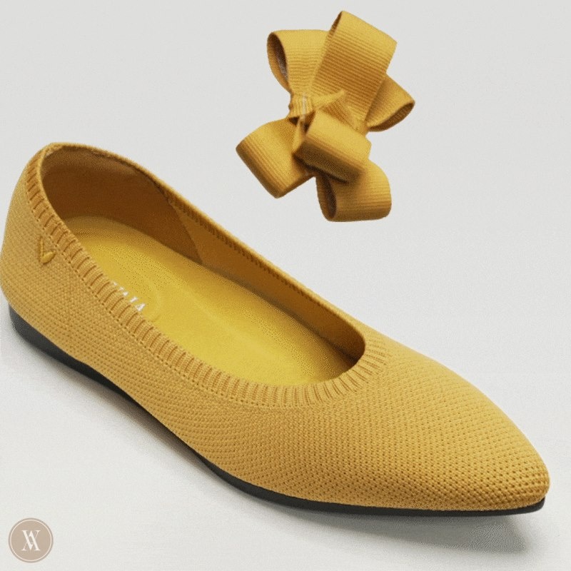 Yellow VIVAIA Removable Bows-Dora Women's DIY Charms | AJO-0483